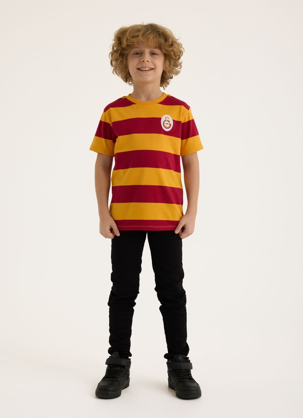 House of Clubs - Galatasaray Çizgili Retro Çocuk T-shirt