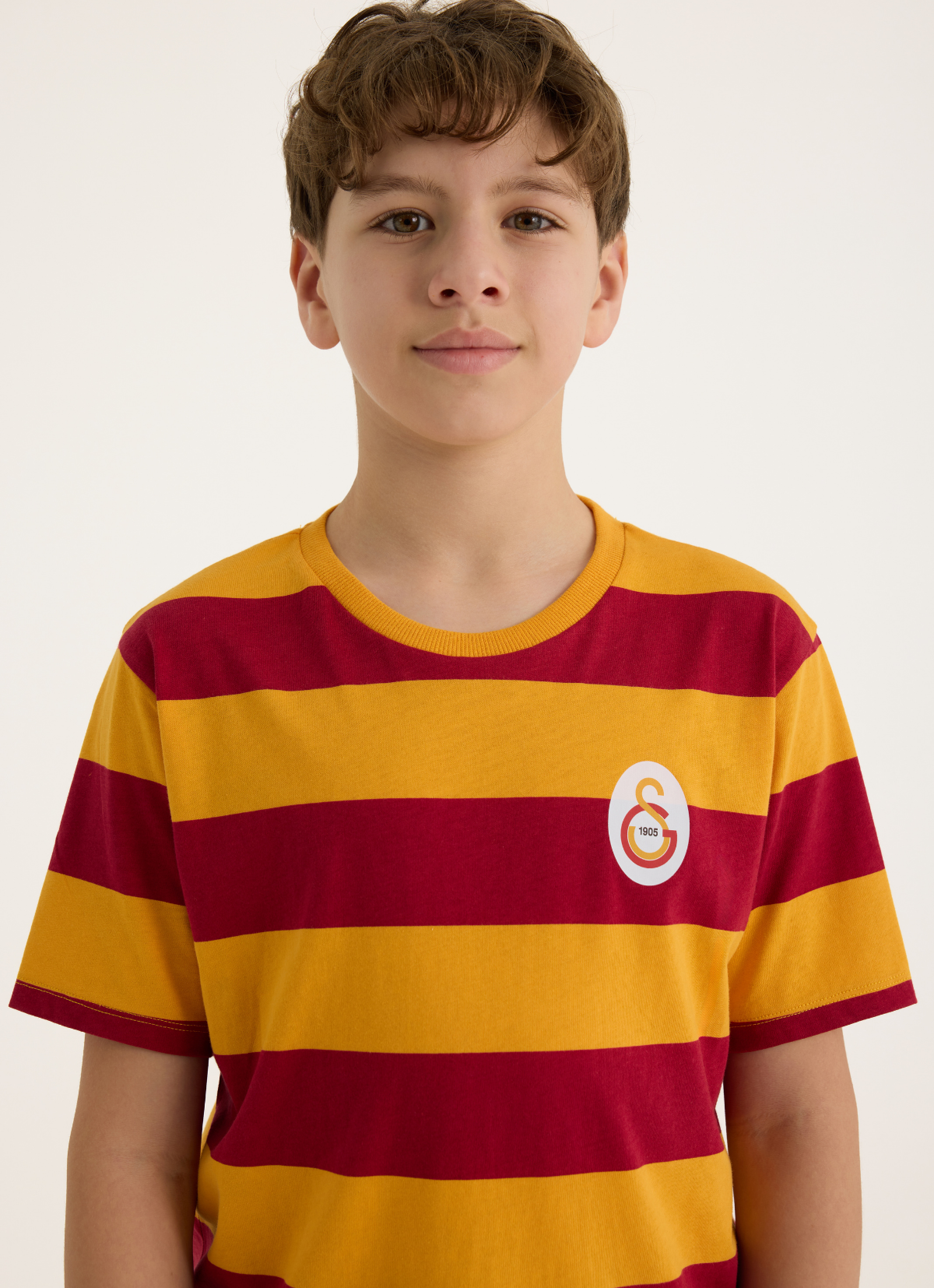 House of Clubs - Galatasaray Çizgili Retro Büyük Çocuk T-shirt
