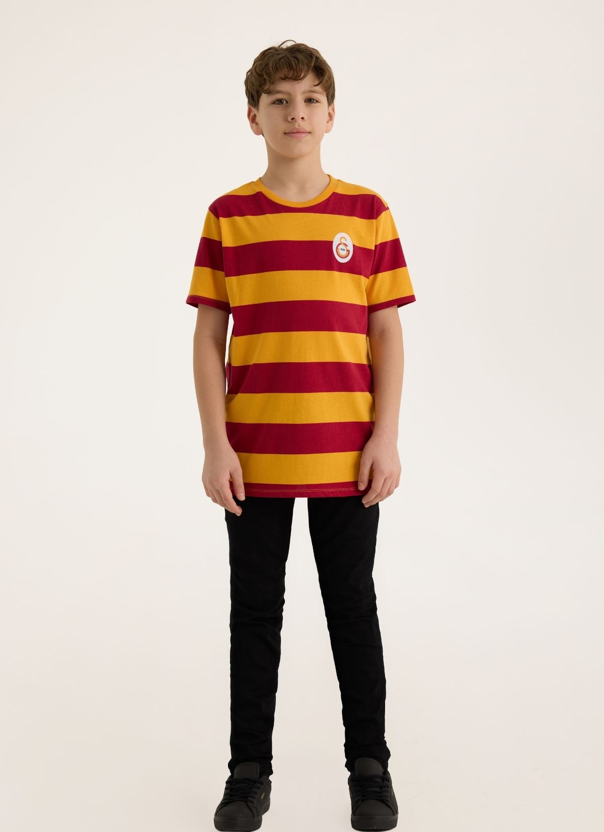 House of Clubs - Galatasaray Çizgili Retro Büyük Çocuk T-shirt