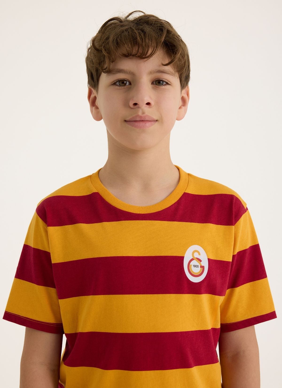 House of Clubs - Galatasaray Çizgili Retro Büyük Çocuk T-shirt